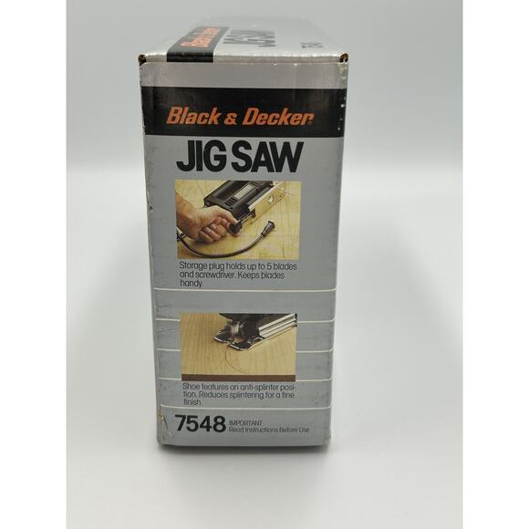 Vintage Black & Decker Jig Saw M47 Series 7548 USA w/ Fence Guide Blades Manual - Picture 9 of 16